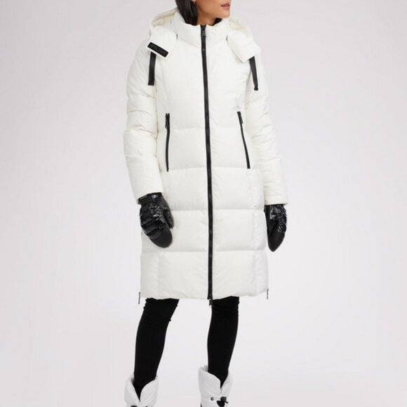 DKR Canadian Outdoor Collection White with Black Puffer Coat - Size S - Picture 2 of 15